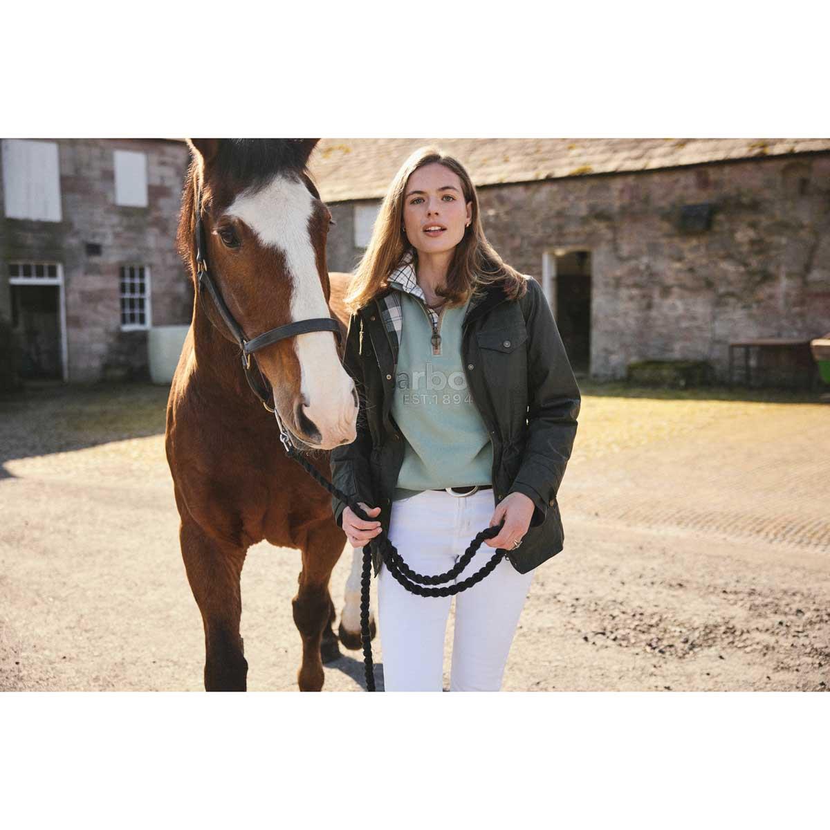 Barbour Womens Cynthia Half Zip Sweatshirt