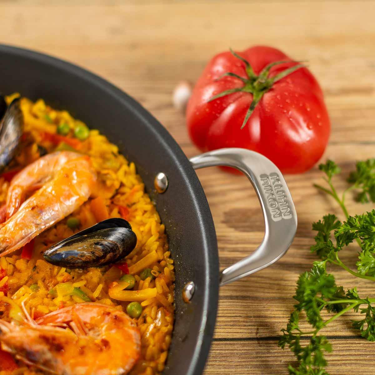 Kuhn Rikon Allround Paella Pan Non-Stick Handle Detail