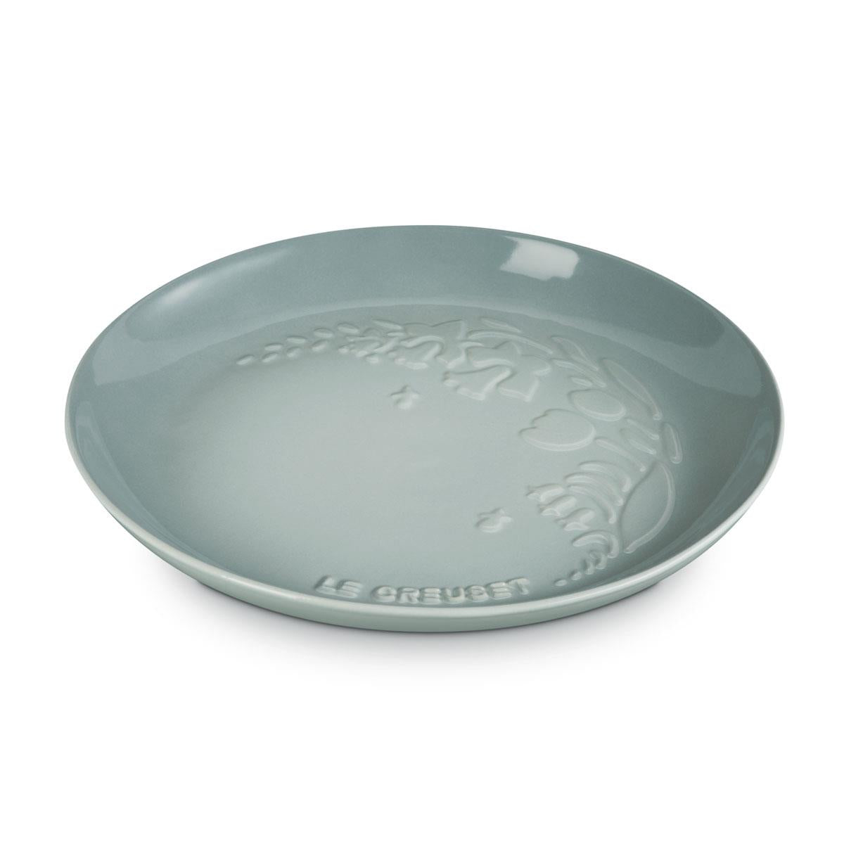 Le Creuset Stoneware Plate La Jardin Collection Sea salt