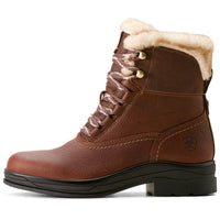 Dark Brown Ariat Womens Harper Sherpa Waterproof Boots Side