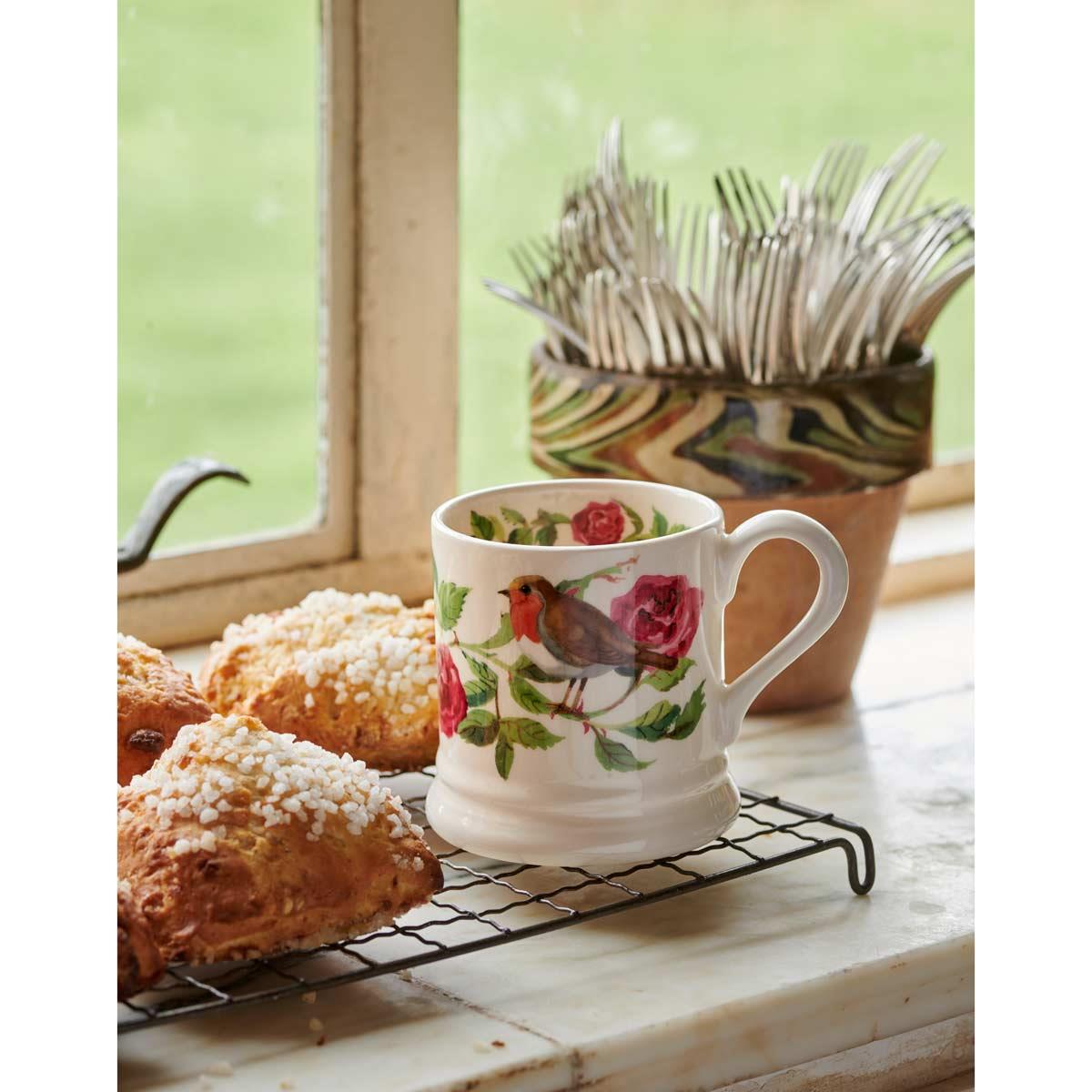 Emma Bridgewater Old Rose Half Pint Mug