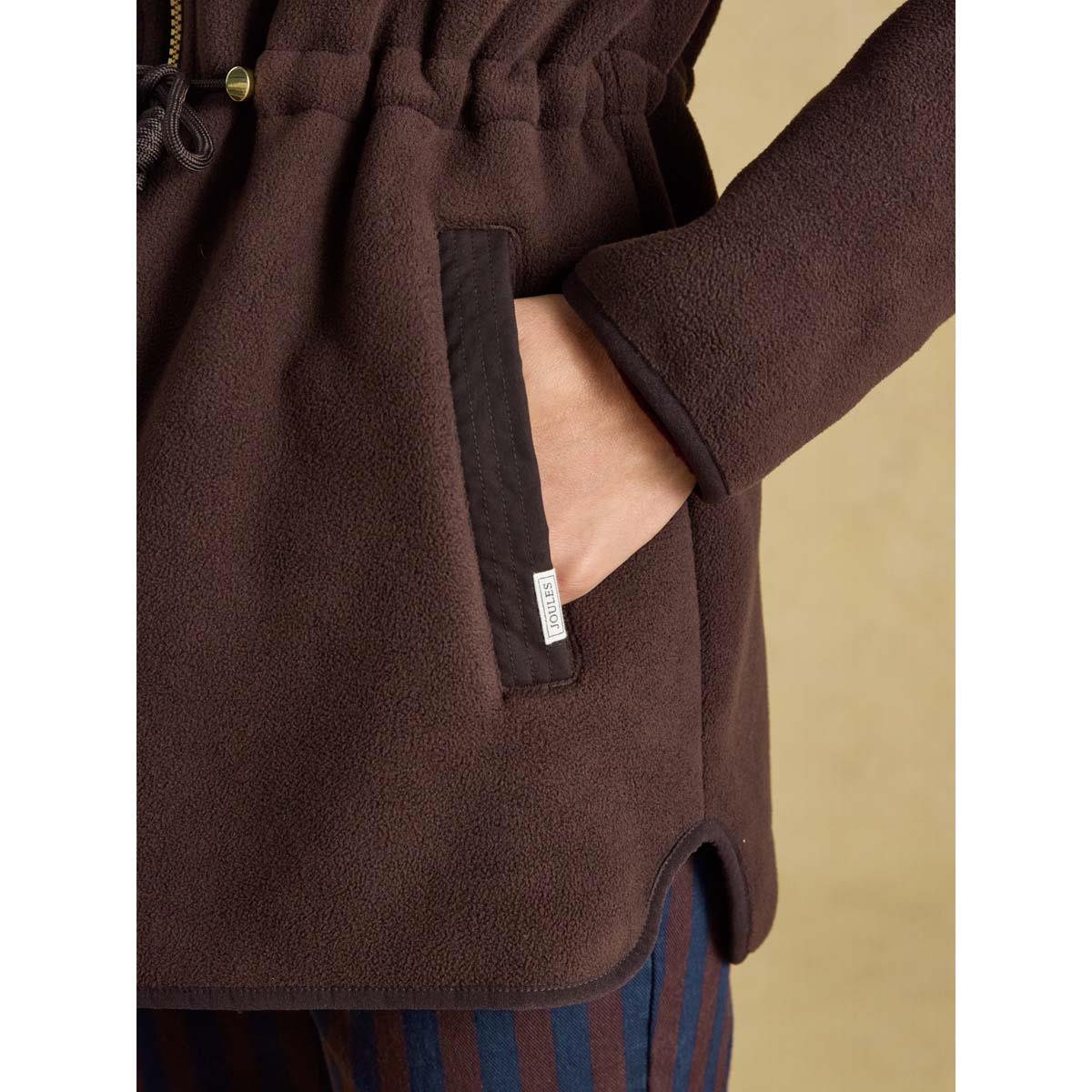 Joules Womens Longline Fleece Jacket