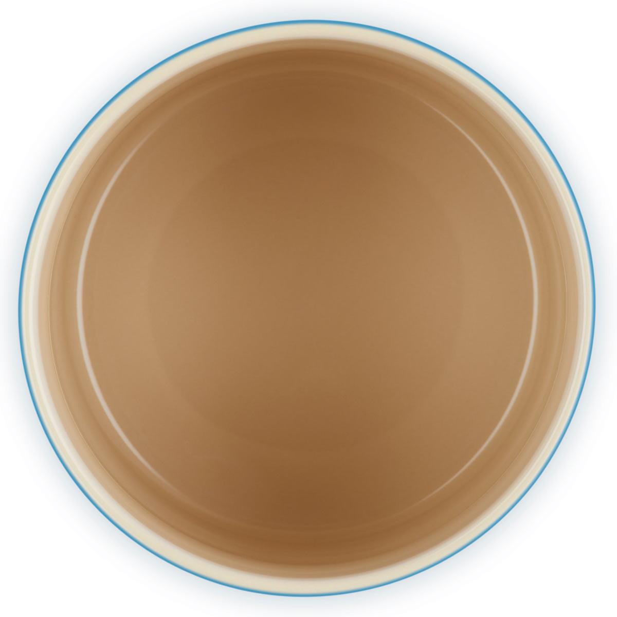 Azure Le Creuset Stoneware Utensil Jar 1.1L Top