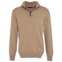 Vintage Khaki Barbour Mens Cotton Half Zip Sweater