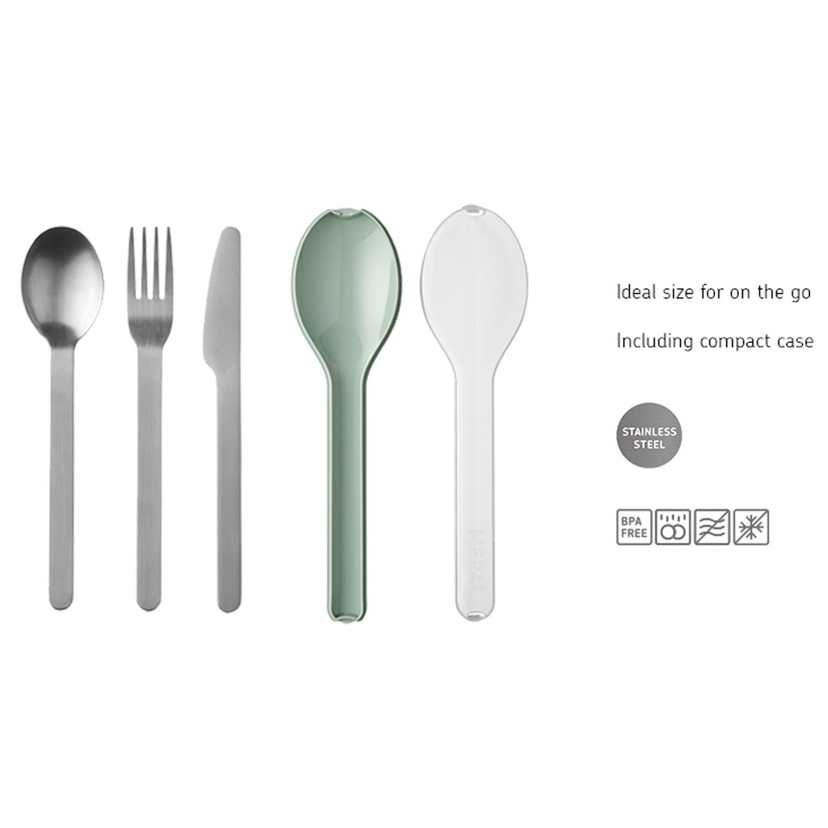 Mepal Ellipse 3pc Cutlery Set USP