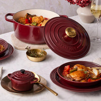 Le Creuset 24cm Cast Iron Round Casserole Dish Rhone