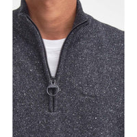 Black Barbour Mens Tisbury 1/2 Zip zip