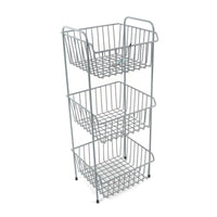 Grey Delfinware 3 Tier Vegetable Rack