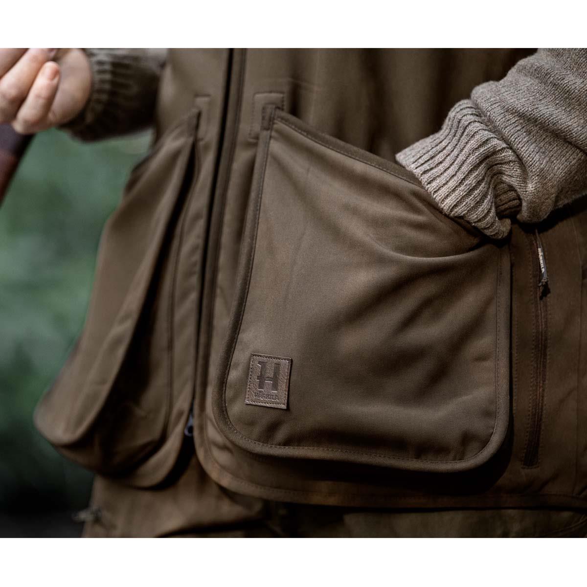 Willow Green/Shadow Brown Harkila Mens Skye Shooting Waistcoat LS9
