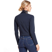 navy Schoffel Rosedale Roll Neck back