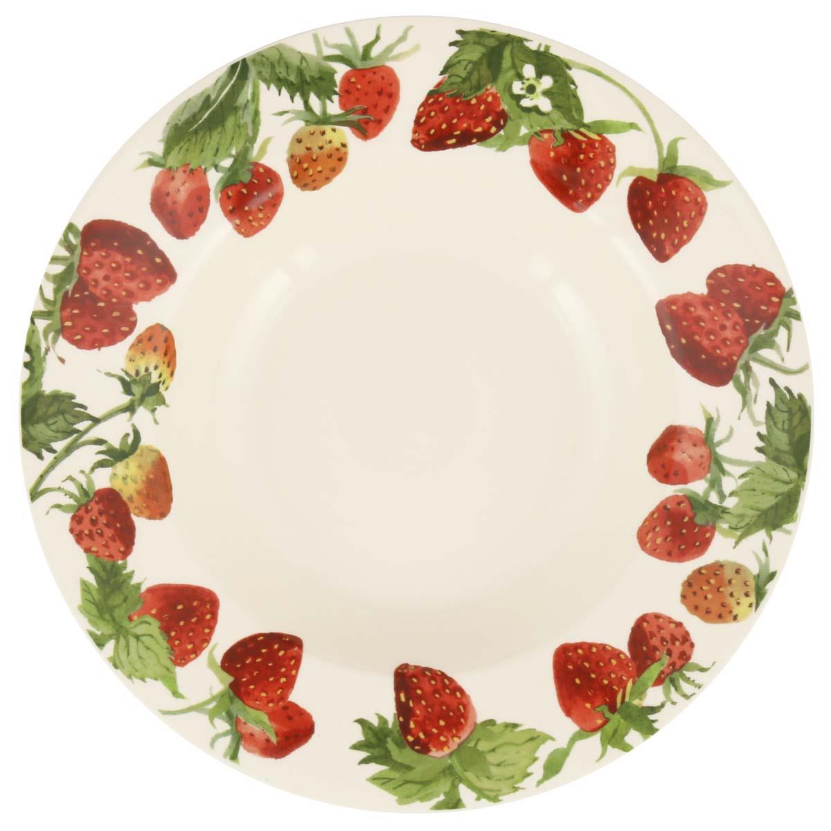 Emma Bridgewater Strawberries Dessert Plate Top View