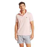 CHALKY CORAL Schoffel Mens St Ives Polo Shirt FRONT