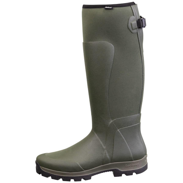 Pine Green Seeland Mens Hillside Flex Wellington Boots