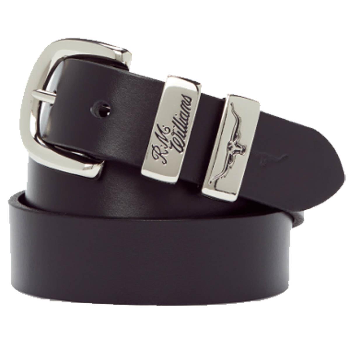 R.M. Williams Mens 1.25 Inch Solid Hide Belt
