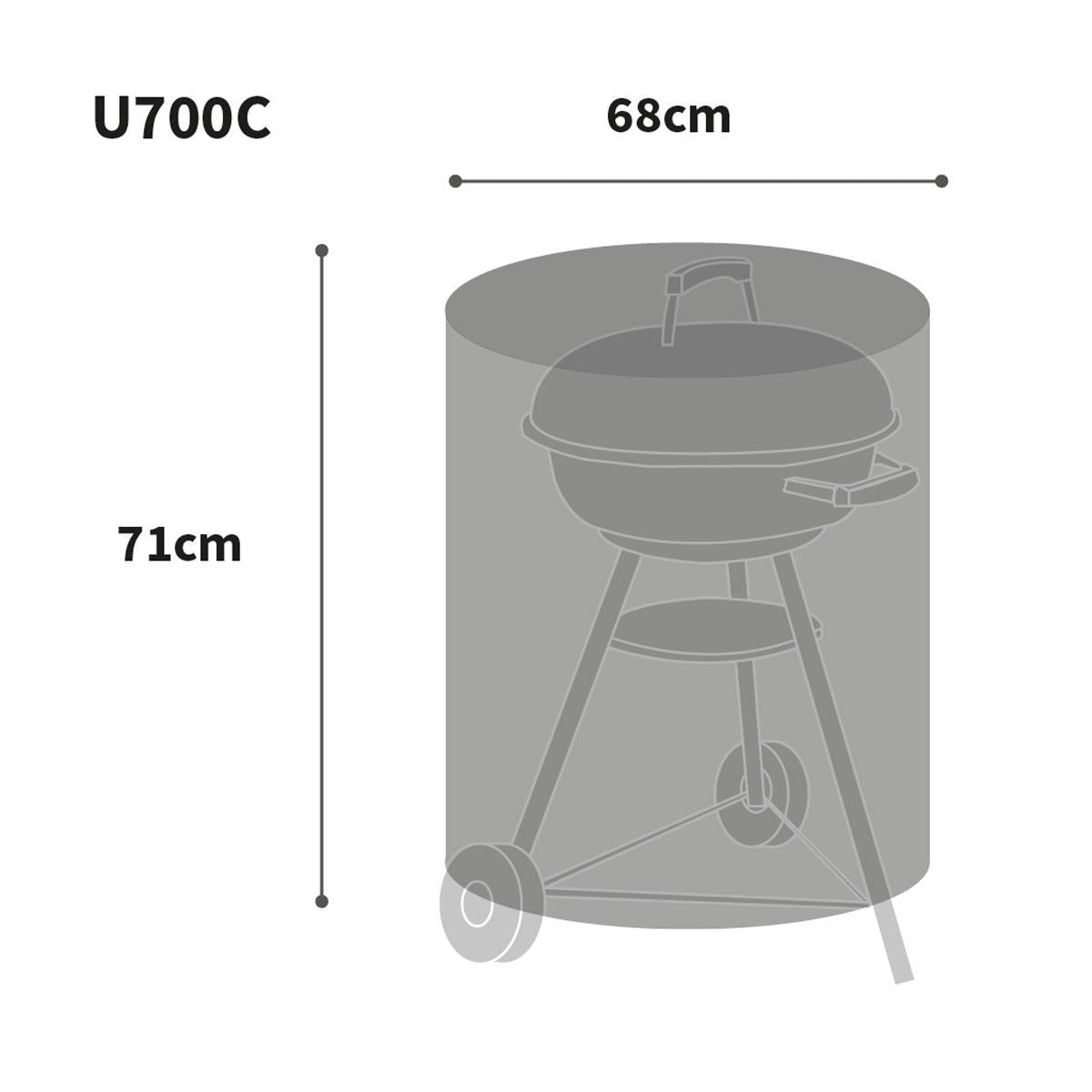 Bosmere Ultimate Protector Kettle Barbecue Cover Charcoal U700C