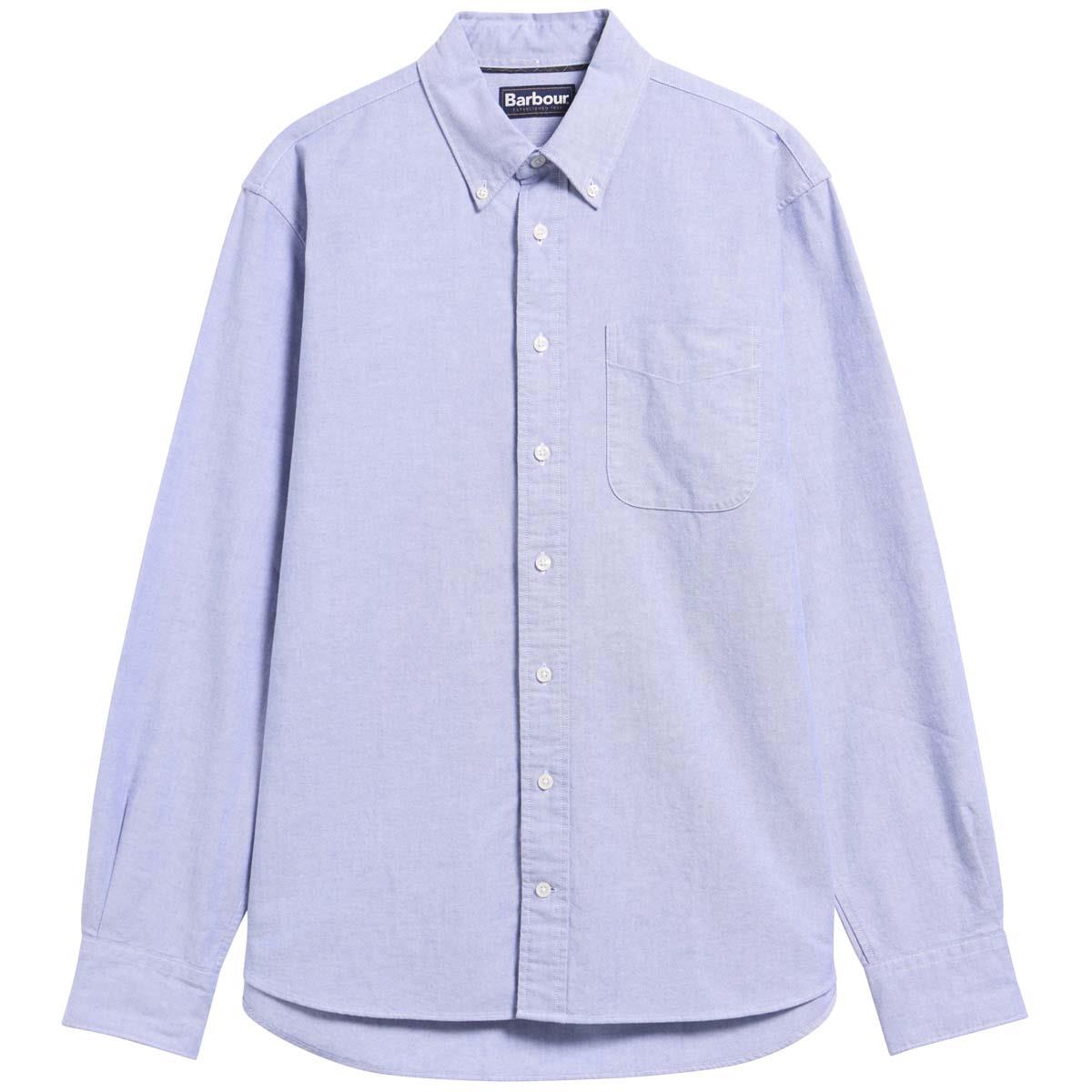 BLUE Barbour Mens Authentic Oxford Shirt