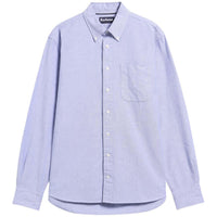 BLUE Barbour Mens Authentic Oxford Shirt