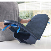 Black/Blue Joseph Joseph Pocket Plus Folding Table-Top Ironing Board fold