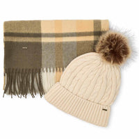 Dusky Green Dubarry Womens Foley Hat and Scarf Set