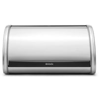 Matt Steel Brabantia Roll Top Bread Bin Medium