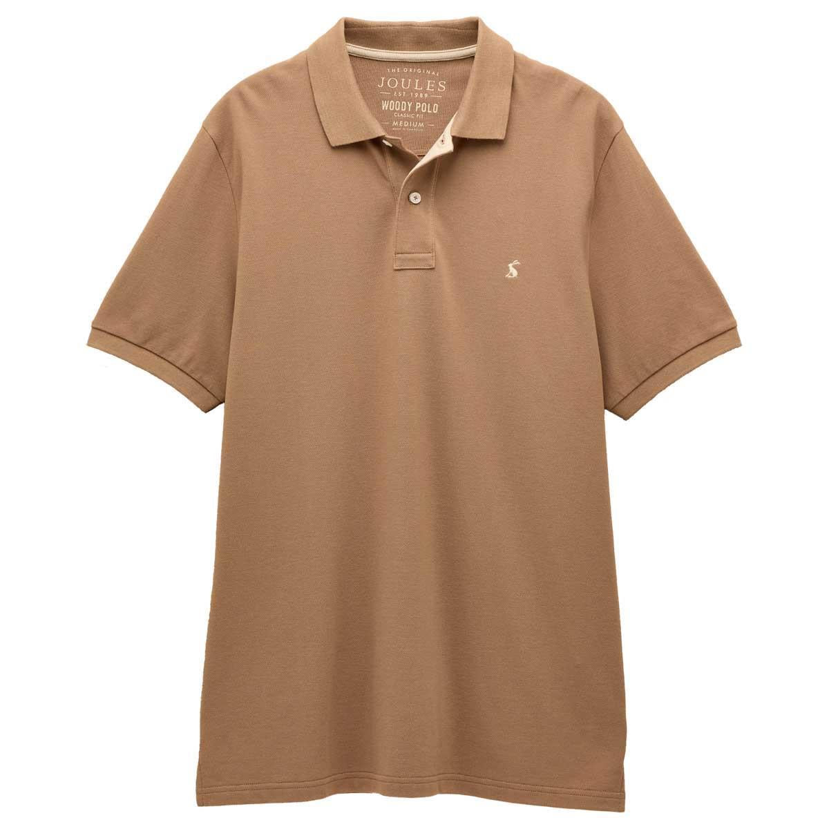 Light Brown Joules Mens Woody Polo Shirt