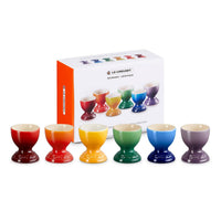 Le Creuset Stoneware Set of 6 Rainbow Egg Cups