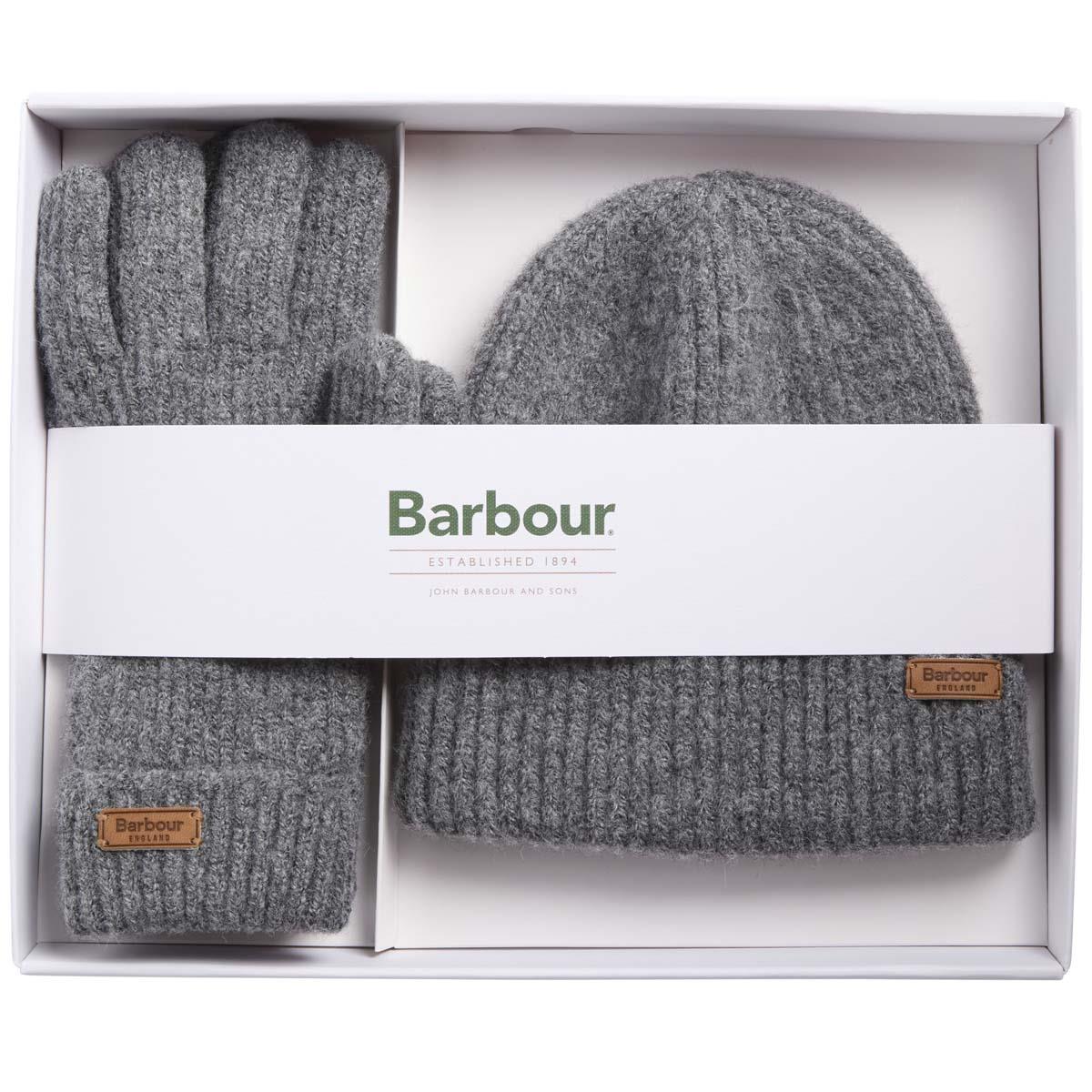 Barbour Womens Pendle Beanie & Gloves Gift Set