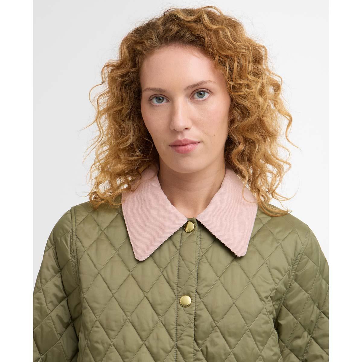Barbour Womens Icons Cropped Liddesdale Quilted Jacket