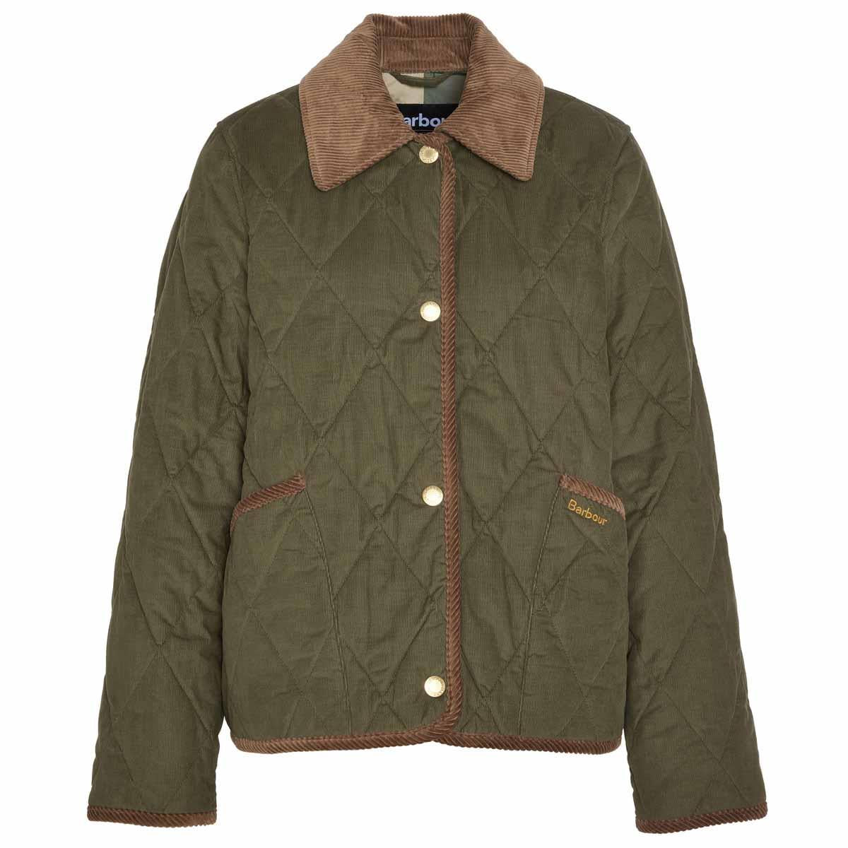 Green Barbour Womens Emilia Quilt Jacket