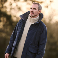 Navy Musto Mens Country Fenland Stretch Waterproof Jacket Lifestyle