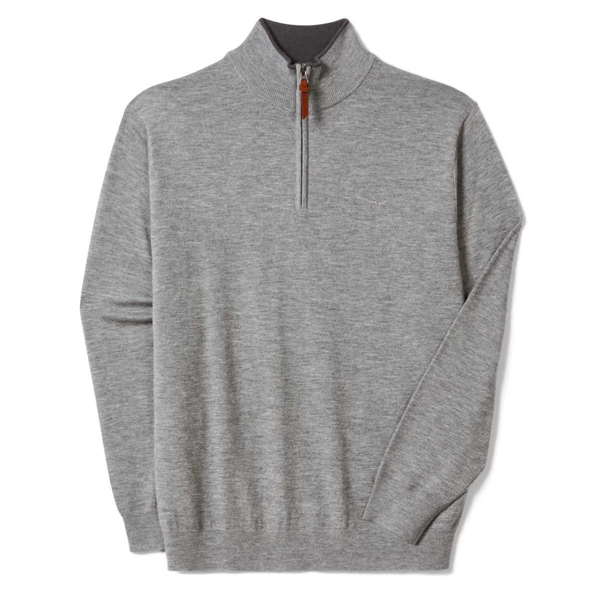 R.M. Williams Mens Ernest 1/4 Zip Merino Knit Jumper