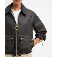 Grey/Dress Barbour Womens Marron Wax Jacket Pocket Detail