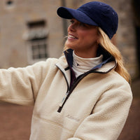 Ecru Schoffel Mens Berkeley Retro Fleece 1/4 Zip