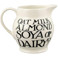 Emma Bridgewater Black Toast Soya or Dairy Half Pint Jug RIGHT