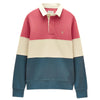 Blue/Pink Joules Mens French Rib Rugby Shirt