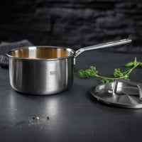 Kuhn Rikon Culinary Fiveply Saucepan With Lid Lifestyle