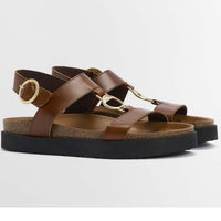 Brown Barbour Womens Gwen Sandal side