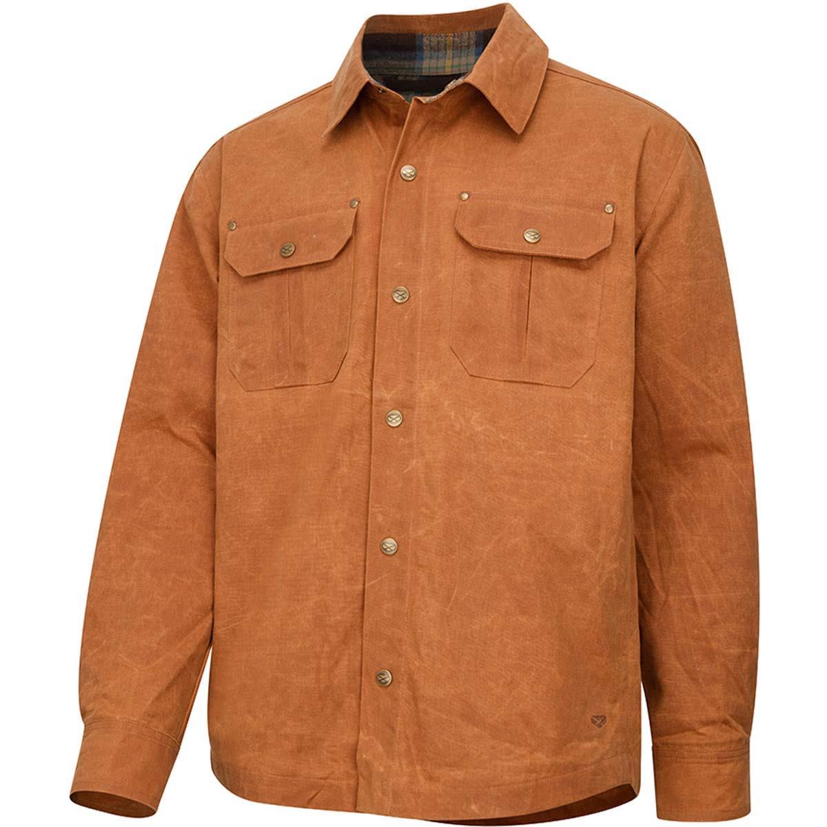 Hoggs Of Fife Huntly Mens Huntly Waxed Canvas Utility Overshirt
