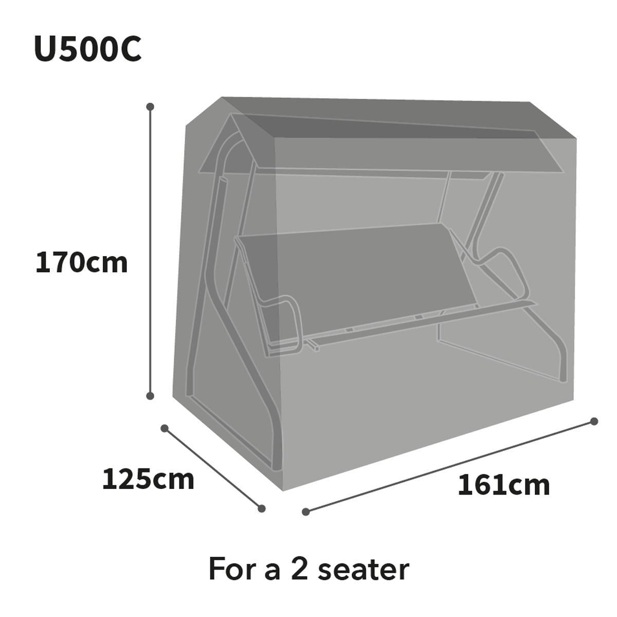 Bosmere Ultimate Protector Swing Seat Cover 2 Seat Charcoal U500C