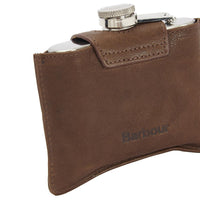 Barbour 4oz Hinged Hip Flask / Brown MAC0344BR711 / One