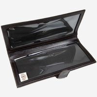 Teales Leather Firearms and Shotgun Licence Holder Double Fold Flat