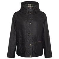 Rustic/Ancient Tartan Barbour Womens Hollies Wax Jacket