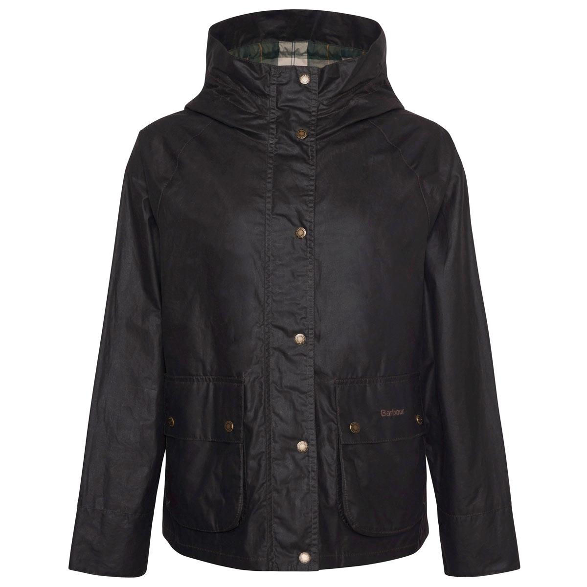 Rustic/Ancient Tartan Barbour Womens Hollies Wax Jacket