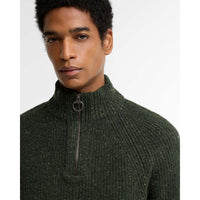 Barbour Mens Essential Fleck Half Zip Jumper