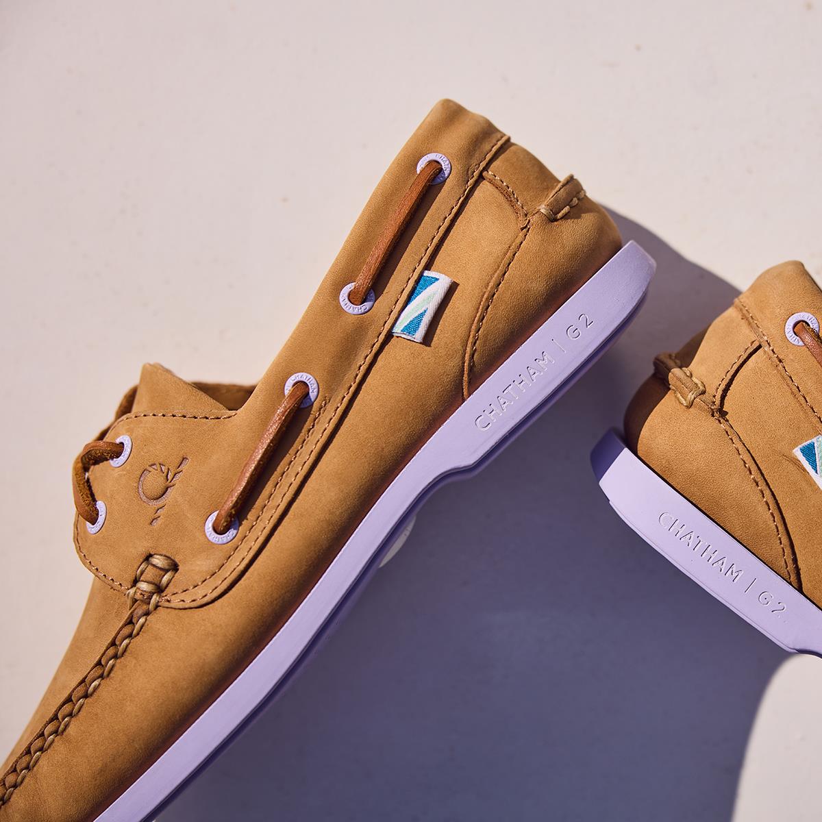 Tan / Lavender Chatham Womens Pippa II G2 Deck Shoes