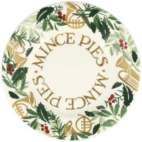 Emma Bridgewater Christmas Bring in the Green Mince Pies 8.5 Inch Plate