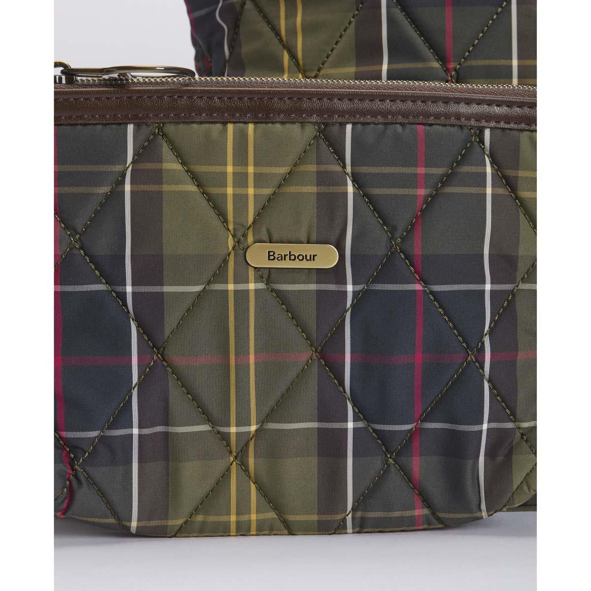 Classic Tartan Barbour Wetherham Quilted Tartan Bag pouch