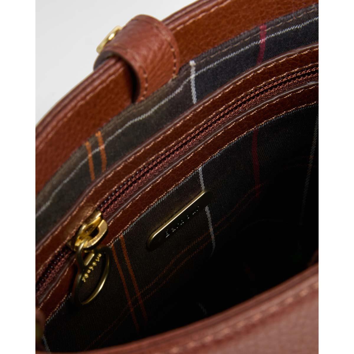Barbour Womens Cedar Mini Leather Bucket Bag
