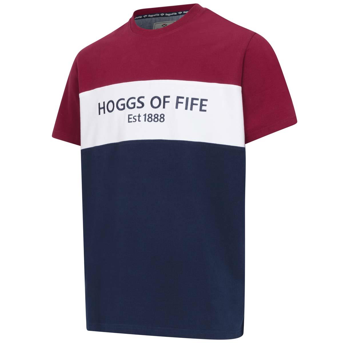 Hoggs Of Fife Mens Dalbeattie Colour Block T-Shirt