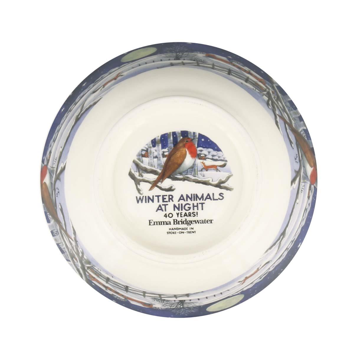 Emma Bridgewater Midnight Robin Small Old Bowl bottom